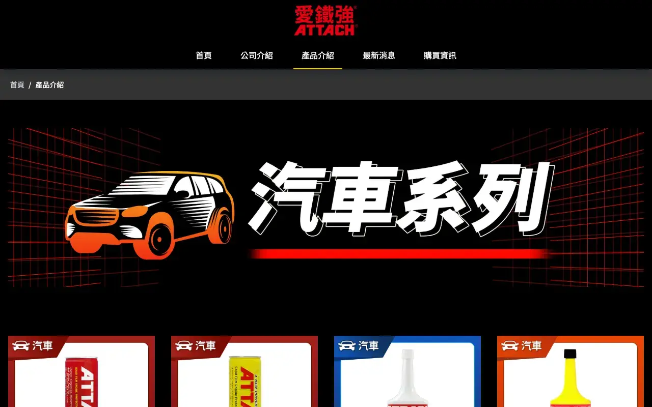 愛鐵強潤滑油 ATTACH－產品介紹