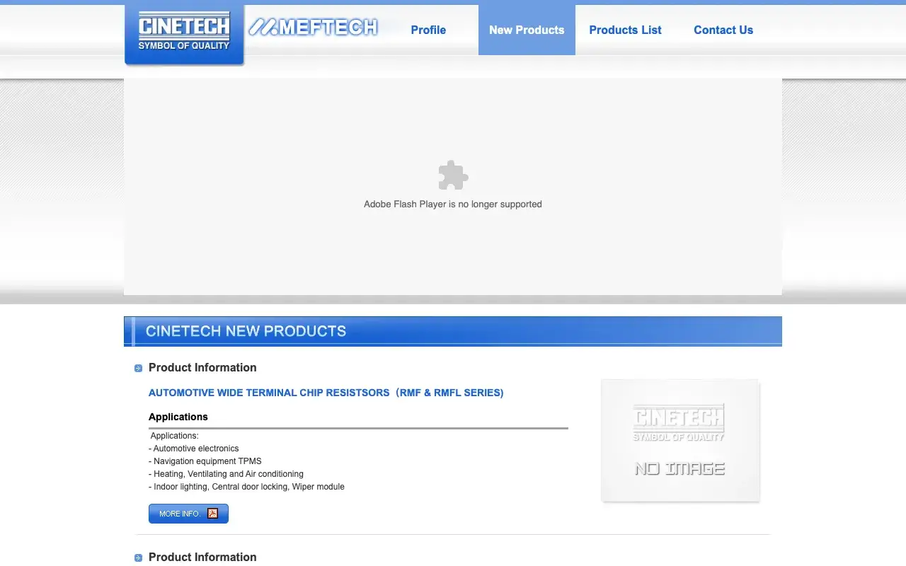 Cinetech Ind. Co., Ltd.－New Products