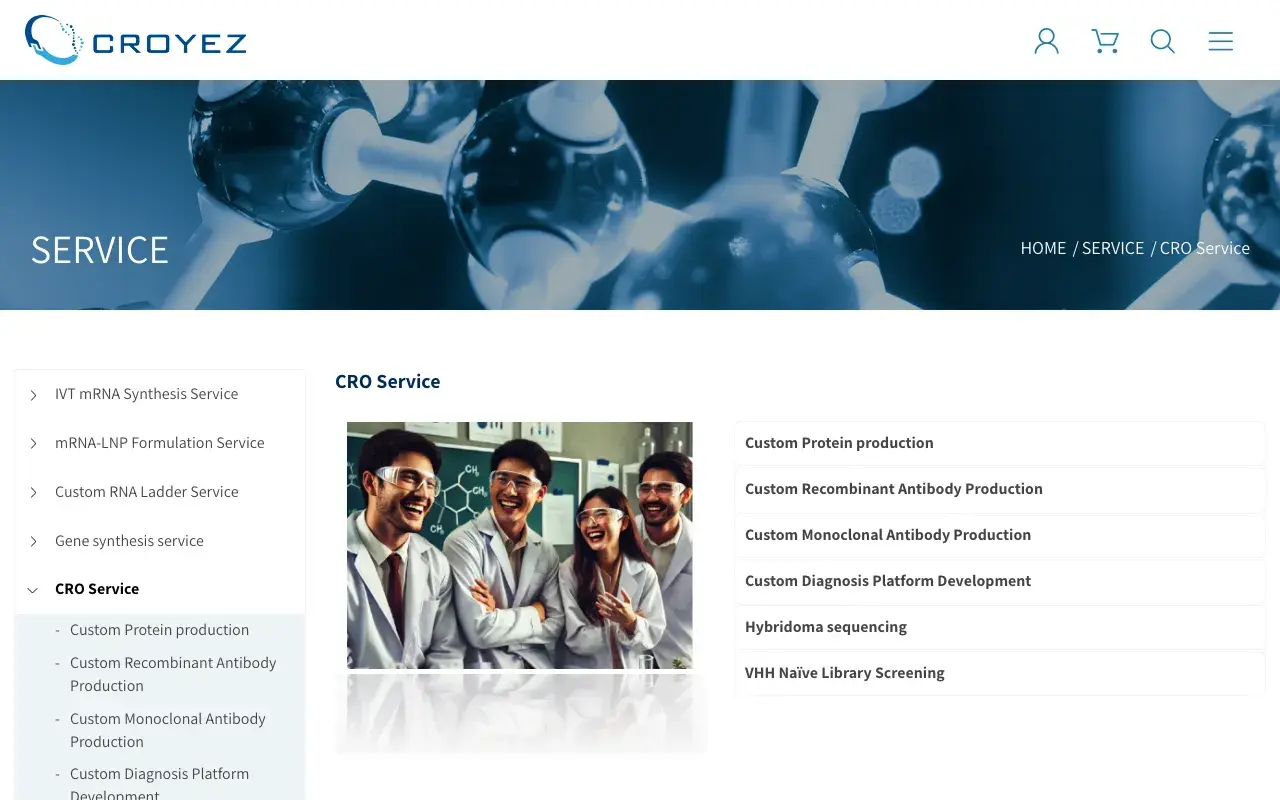 Croyez Bioscience Co., Ltd.－CRO Service
