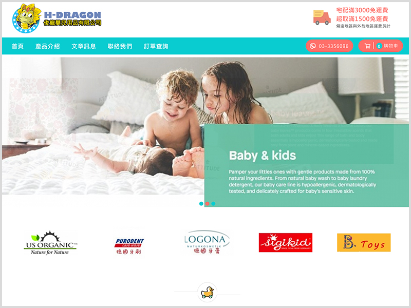 網頁設計|網站設計案例, 俊龍嬰兒用品商行